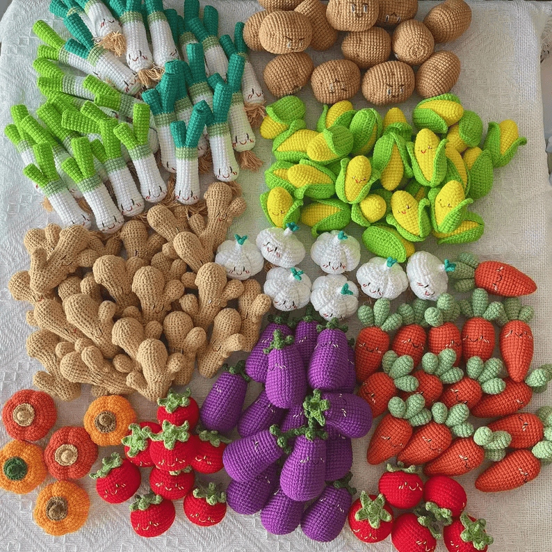 Collection of sensory vegetables